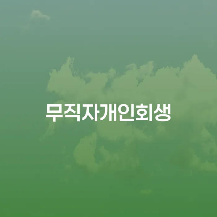 개인회생조건 채무 효과적인 해결방법 자세하게 알아보자
