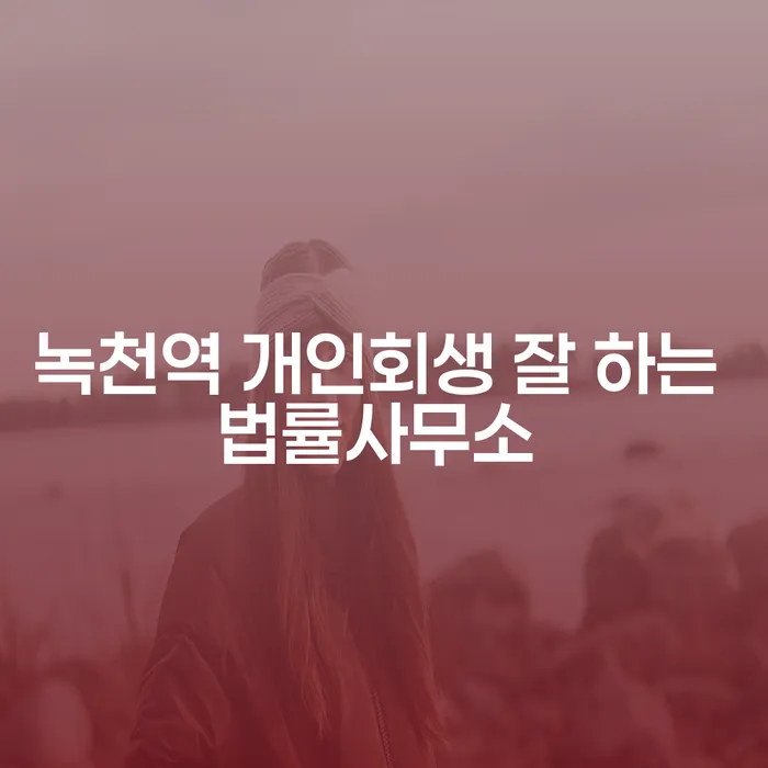 녹천역 개인회생 잘 하는 법률사무소