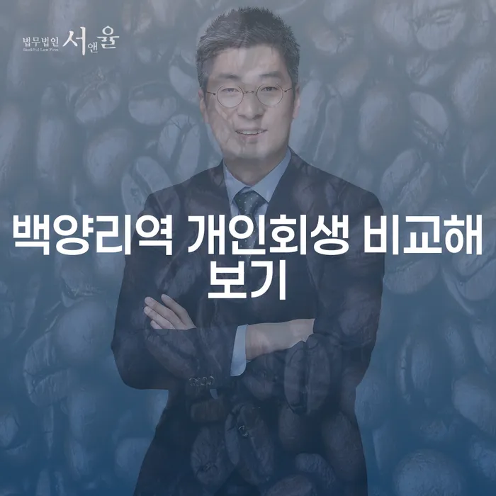 백양리역 개인회생 비교해보기