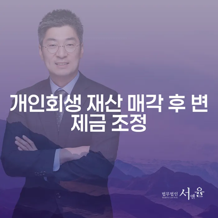 개인회생 재산 매각 후 변제금 조정, 어떻게 해야 할까요?