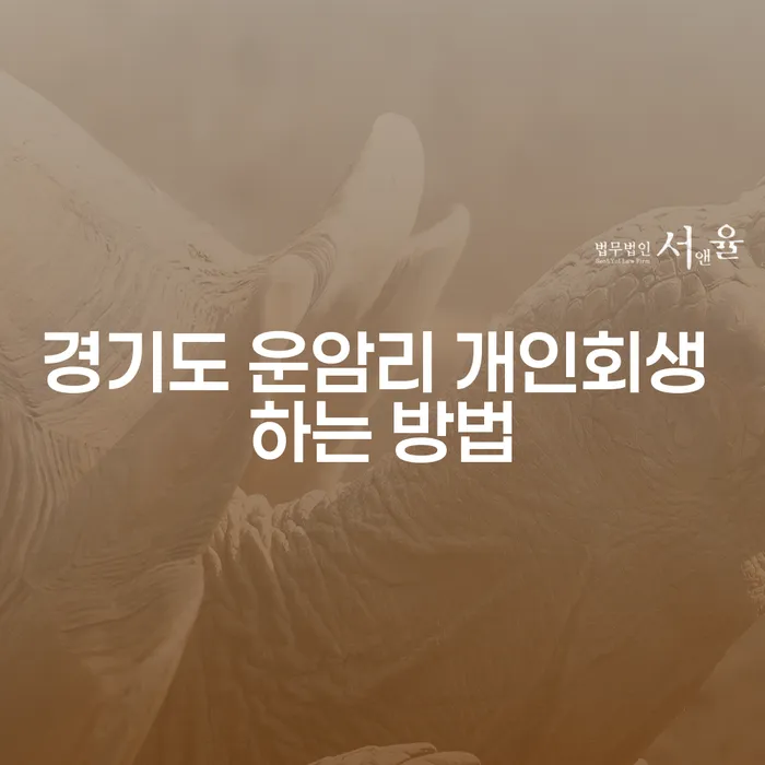경기도 운암리 개인회생: 어떻게 시작할 수 있을까?
