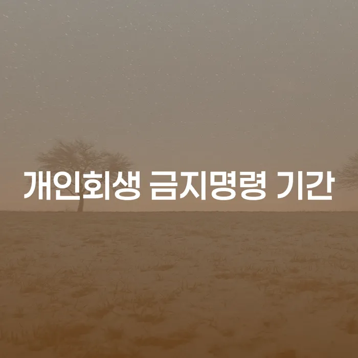 개인회생 금지명령 기간, 개인회생중 파산신청을 고려해야 하는 이유는?